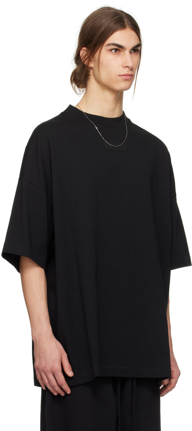 Essentials Logo-appliqué Cotton T-shirt In Black