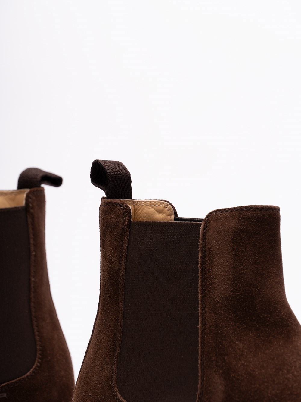 Brunello Cucinelli Panelled Suede Ankle Boots In Black