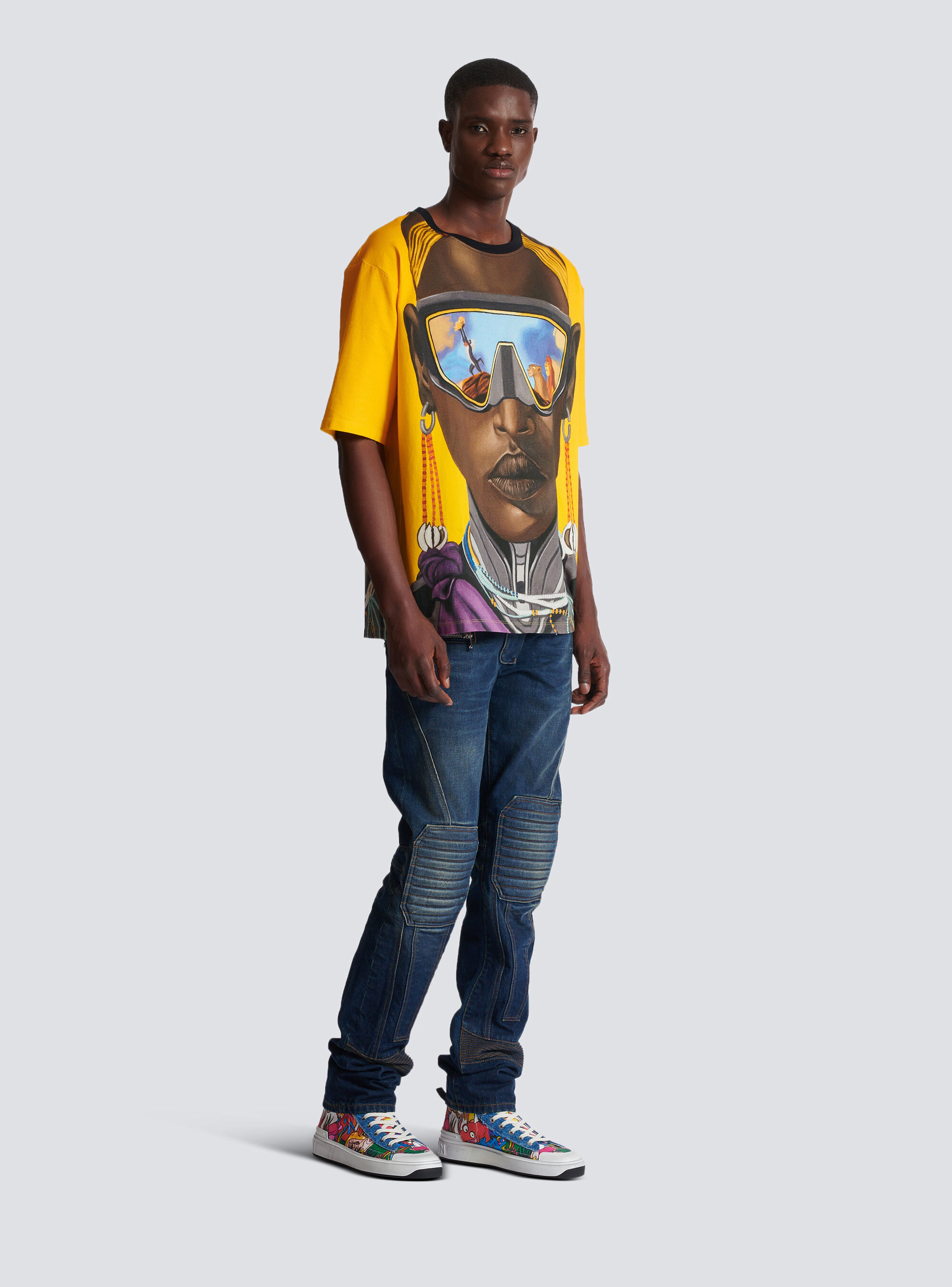 Balmain X Disney The Lion King T-shirt In Multicolor