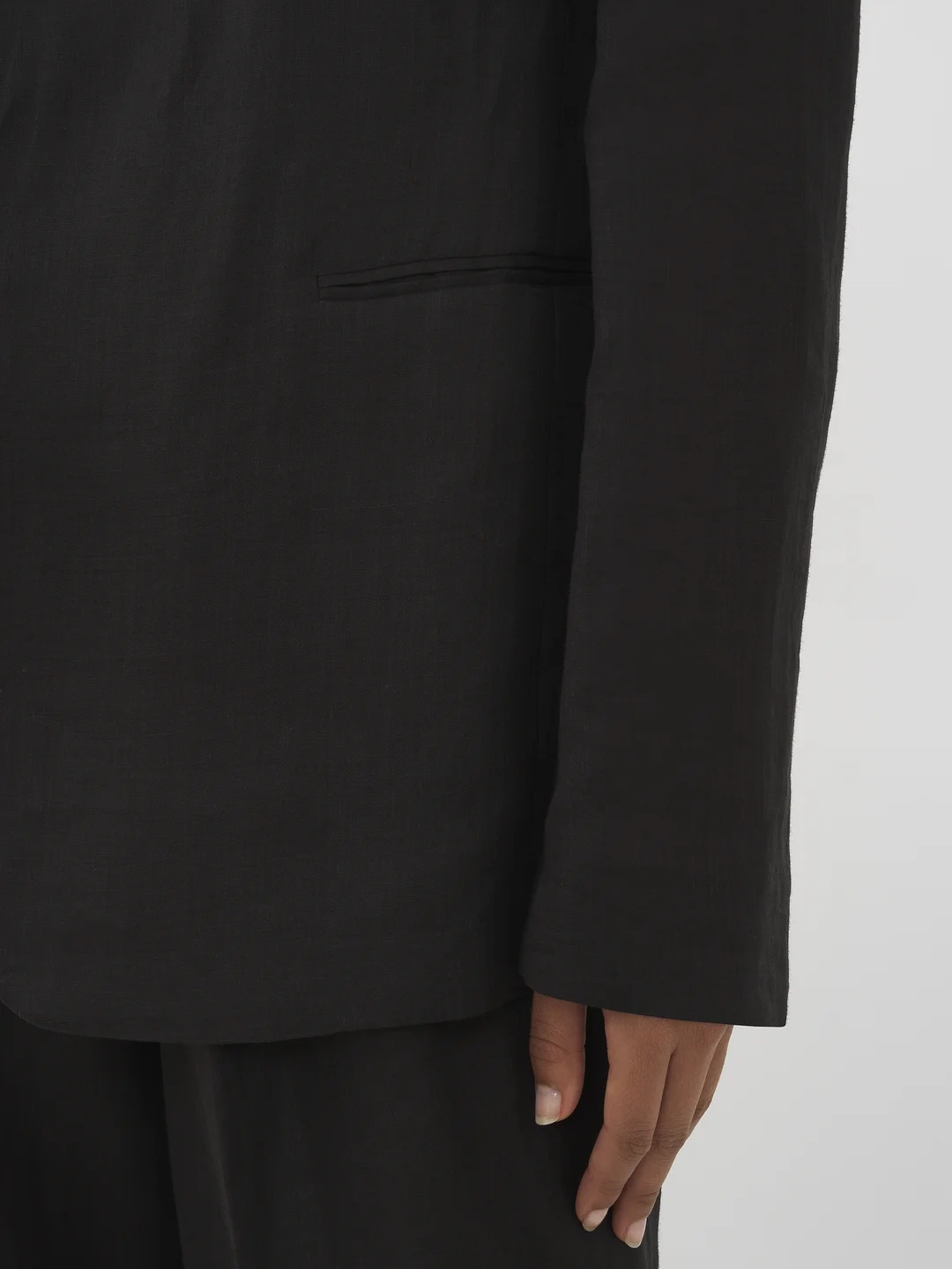 CHLOÉ OPEN-FRONT RAMIE BLAZER