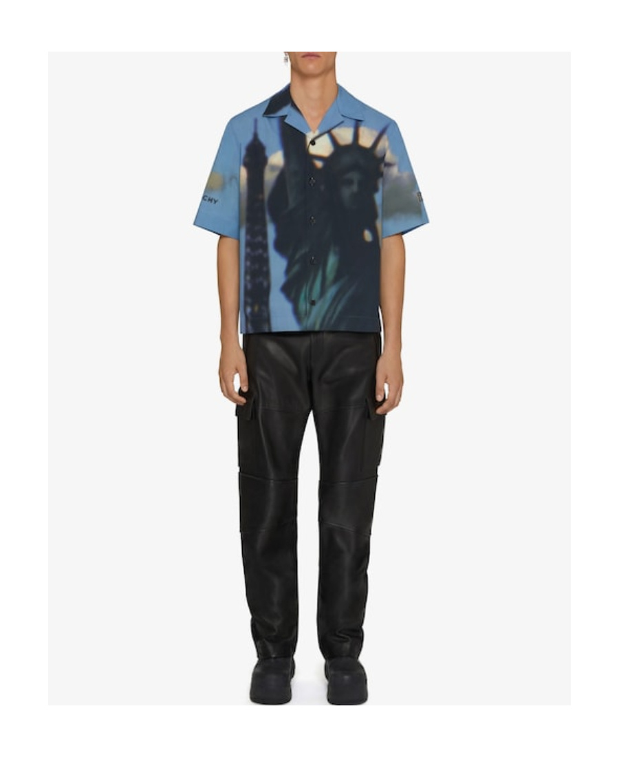 Givenchy Pattern Short-sleeved Shirt In Black