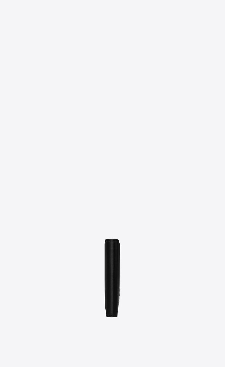 Saint Laurent Logo Plaque Bi-fold Wallet In Black
