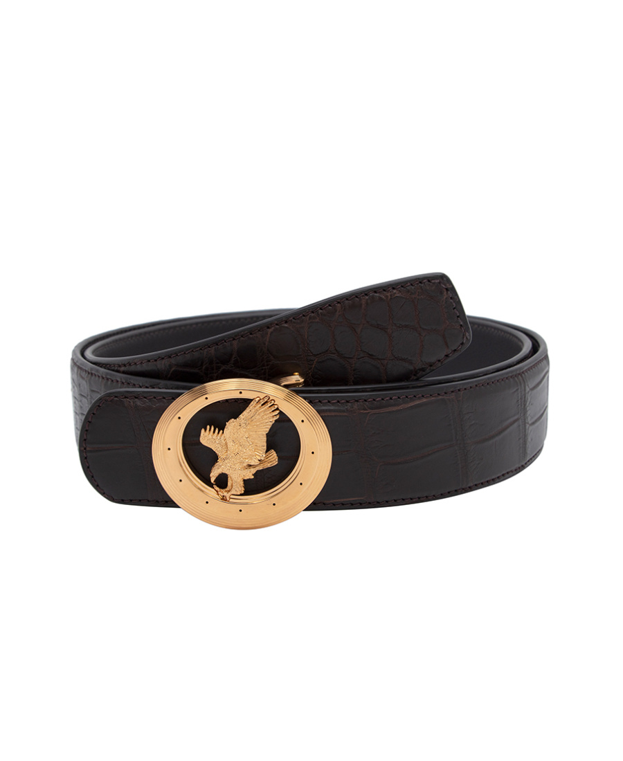 Stefano Ricci Black Logo Belt In Black