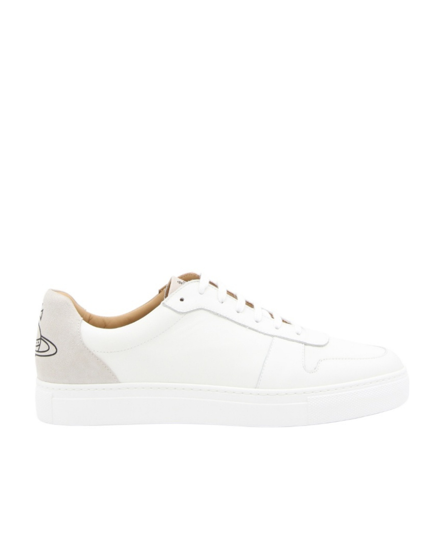Vivienne Westwood Logo-print Calf Leather Sneakers In White