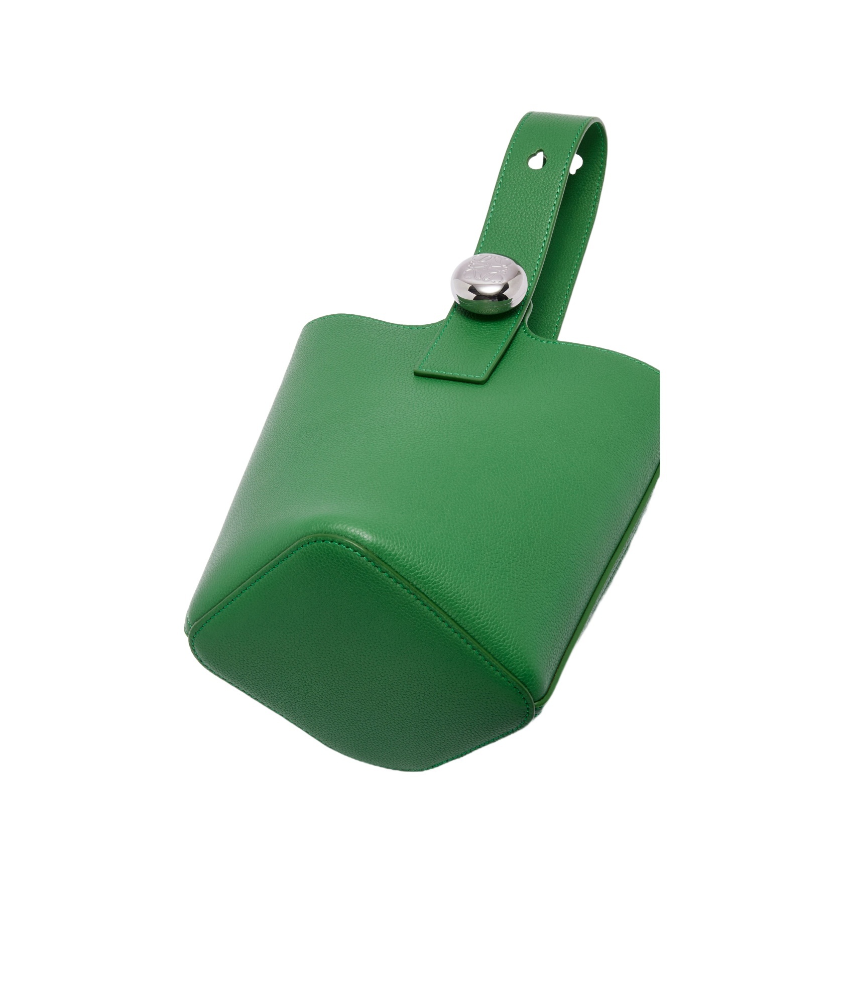 Loewe Single Shoulder Bucket Bag In Tropical Green