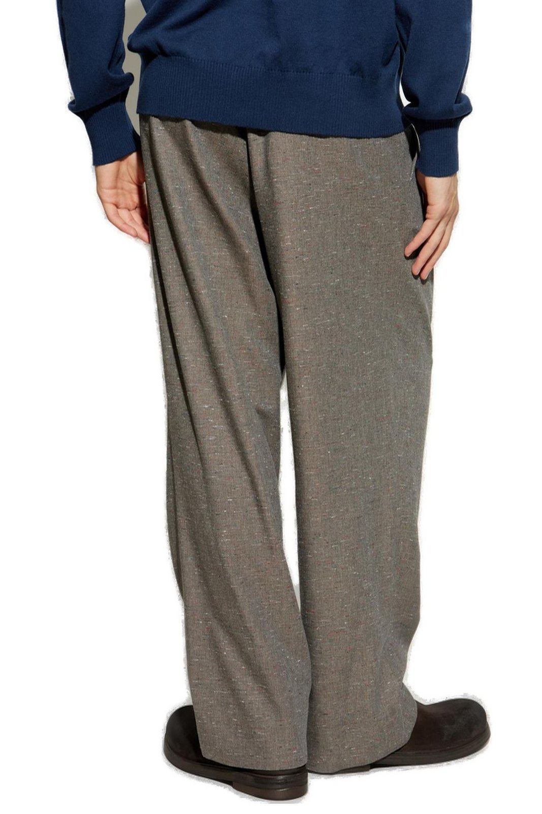 Vivienne Westwood Asymmetric Fastened Straight Leg Trousers In Green