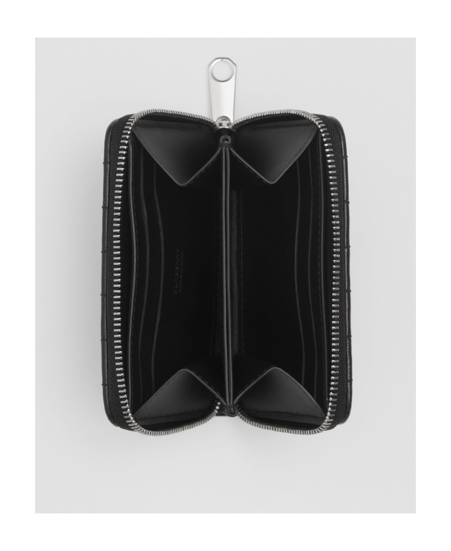 Burberry Lola Quilted Leather Wallet In Black