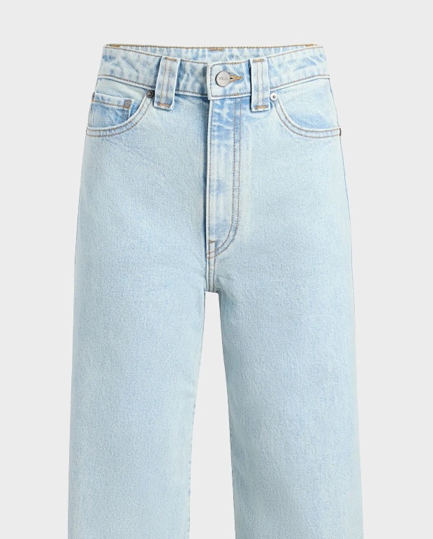 Khaite Light Blue Denim Dane Jeans<br/> In Blue