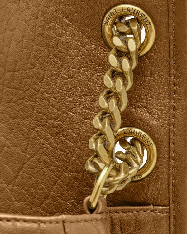 Saint Laurent Niki Large Grain Shoulder Bag In Brown