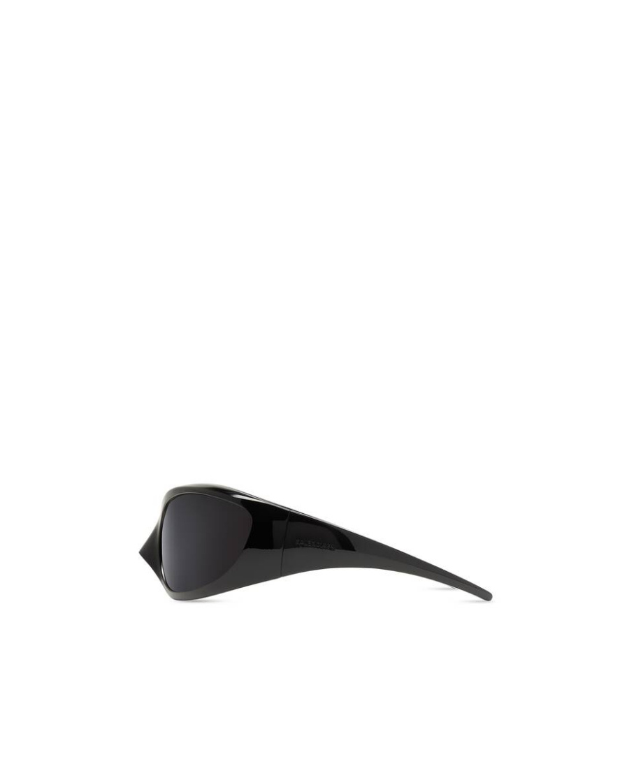 Balenciaga Skin Xxl Round-frame Sunglasses In Black