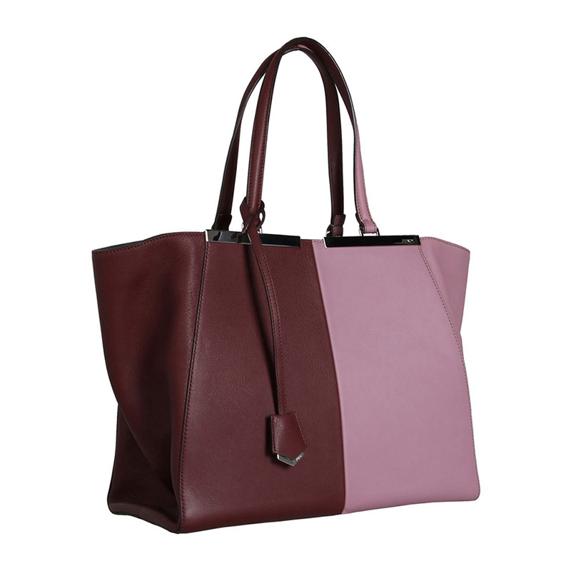 FENDI SPLICED LOGO HANDBAG