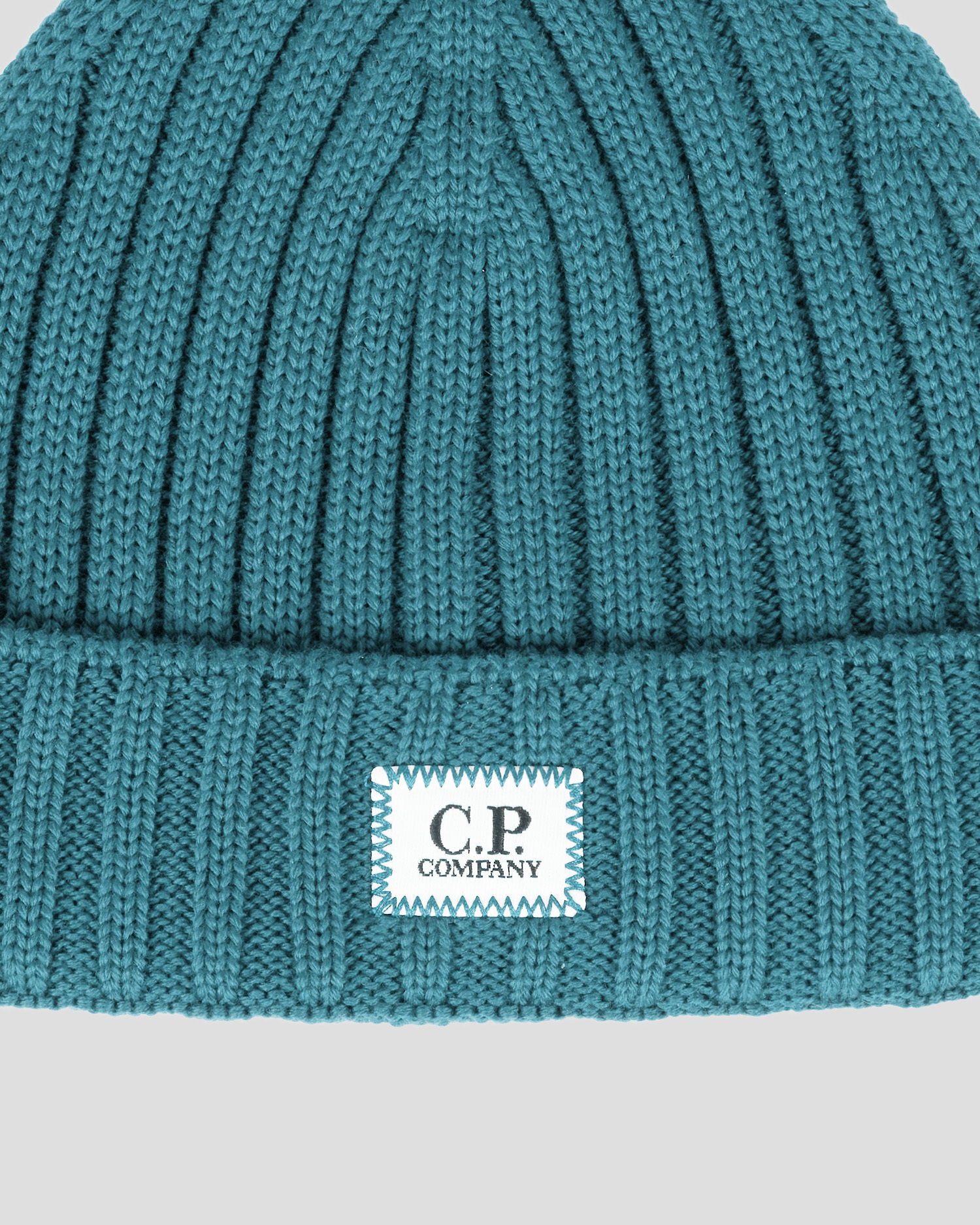 C.p. Company Ribbed-wool Beanie Hat In Blue