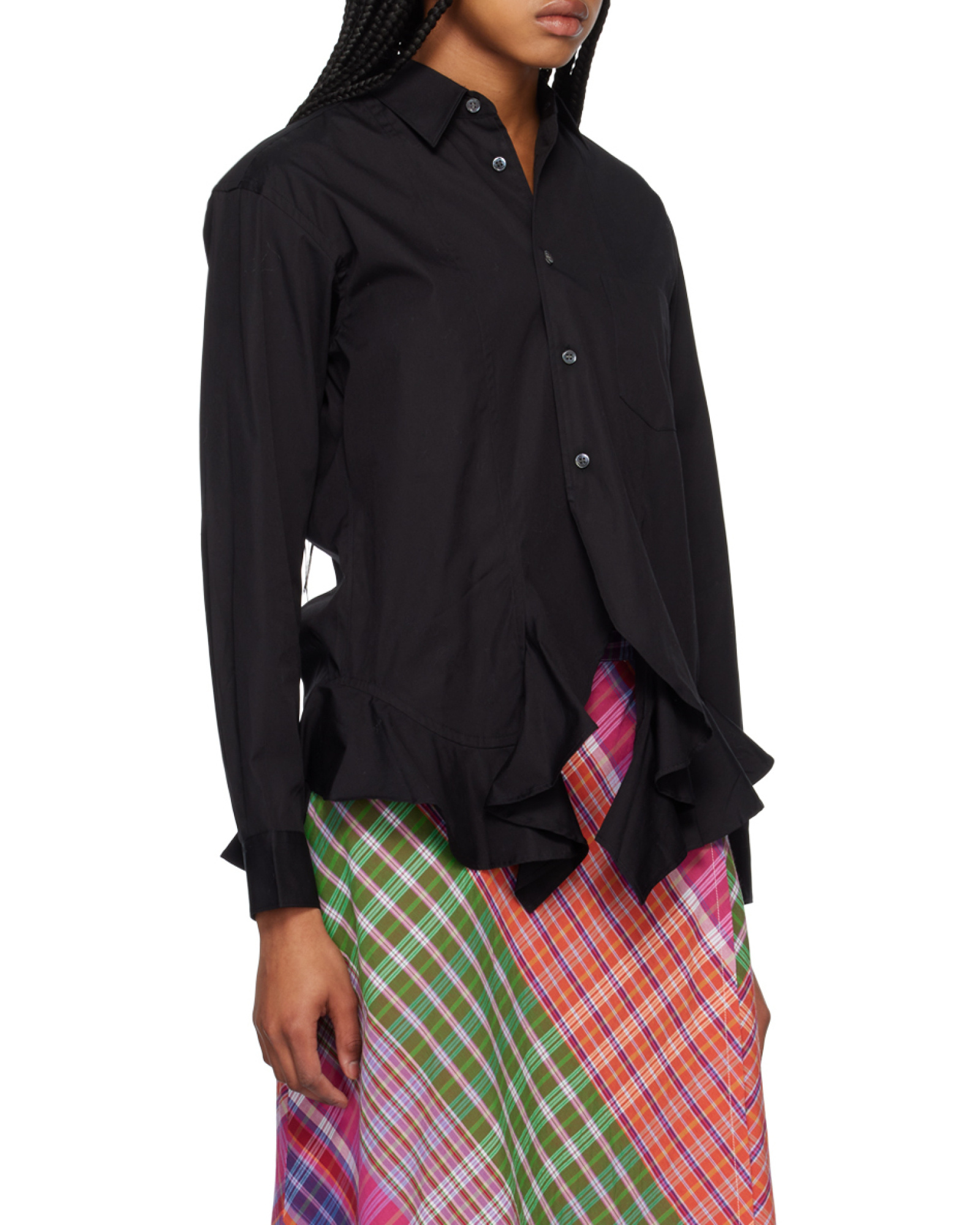 COMME DES GARÇONS LAPEL LONG-SLEEVED SHIRT 