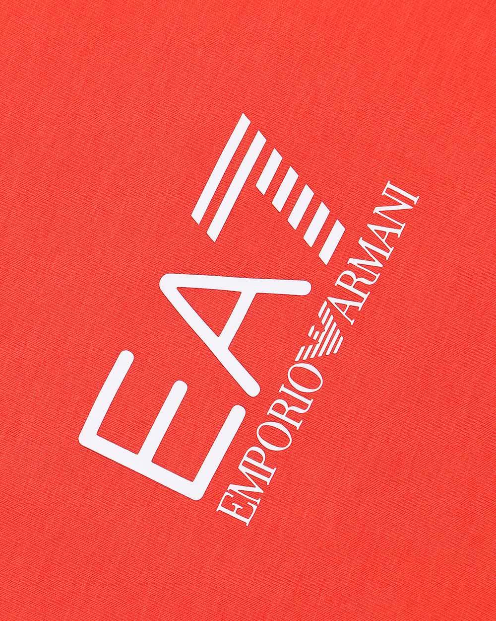 EA7 LOGO T-SHIRT WITH ROUND NECK