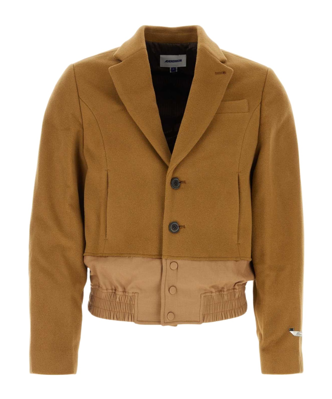 Ader Error Splicing Single-breasted Blazer In Brown