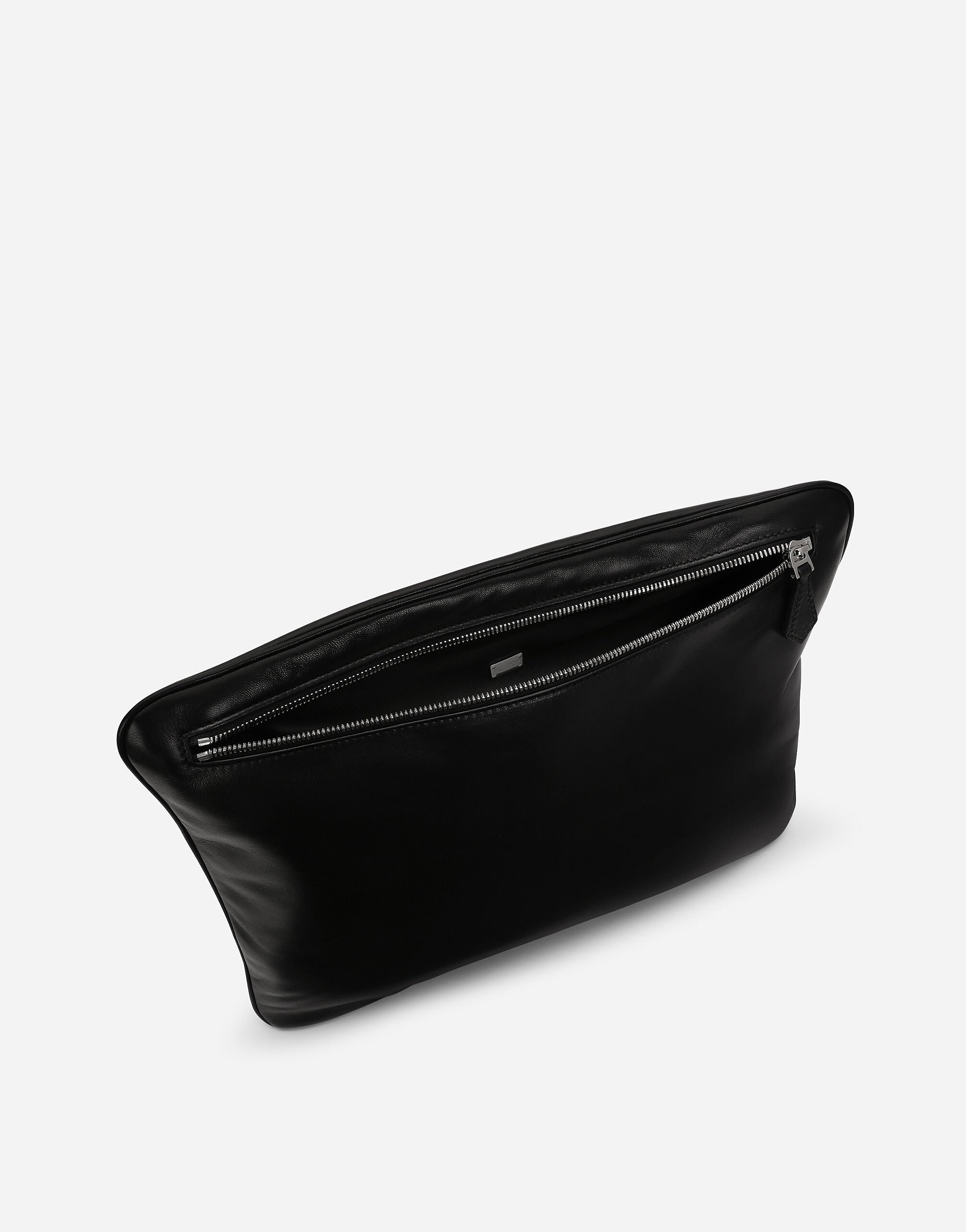 Dolce & Gabbana Logo-print Clutch Bag In Black