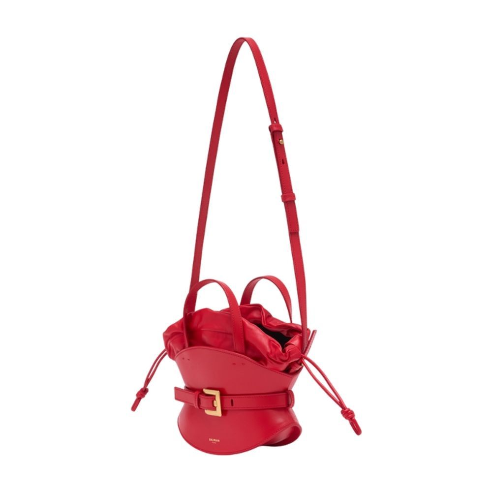 Balmain Shuffle Mini Bag In Red