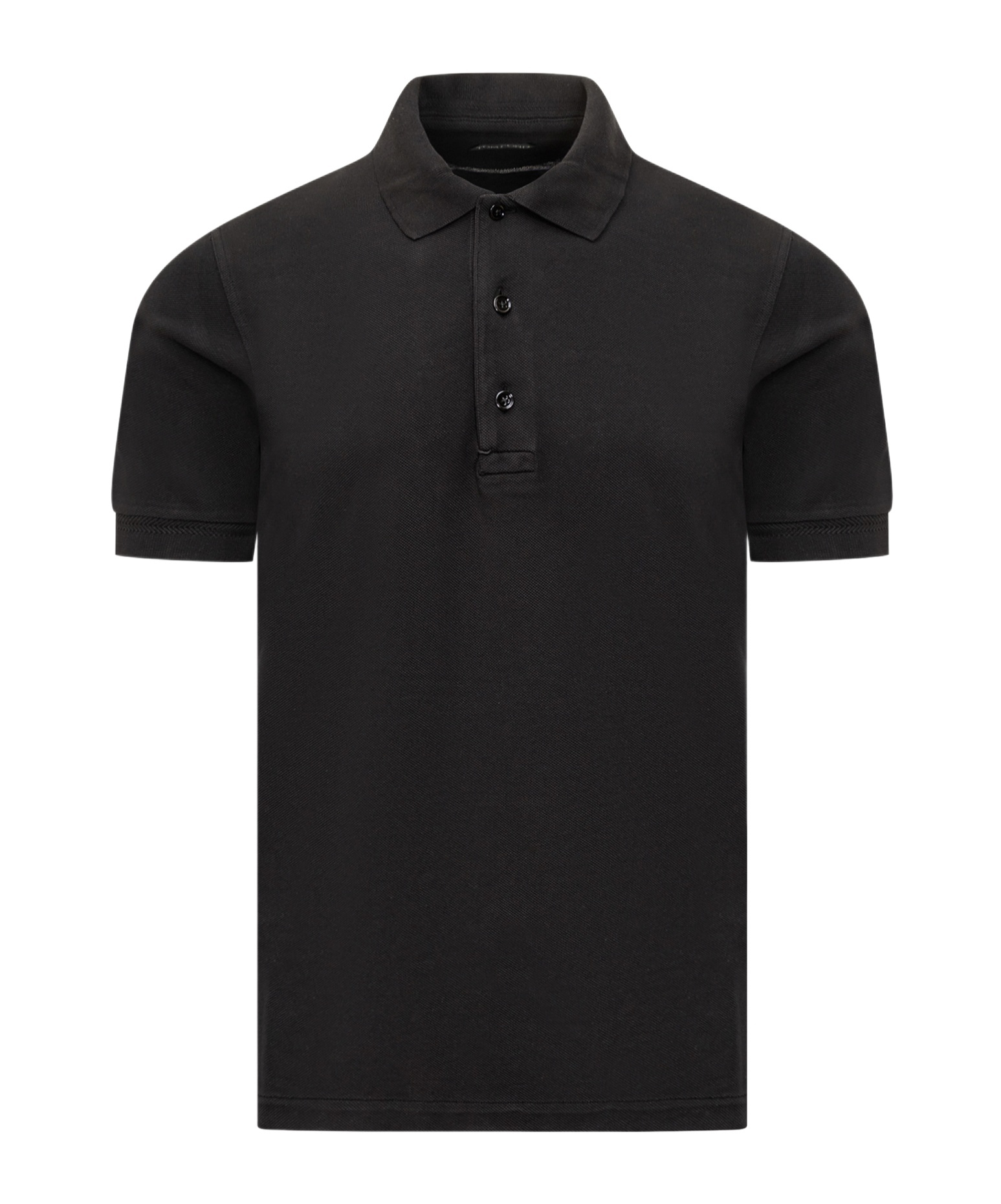 Tom Ford Short-sleeved Polo Shirt In Black