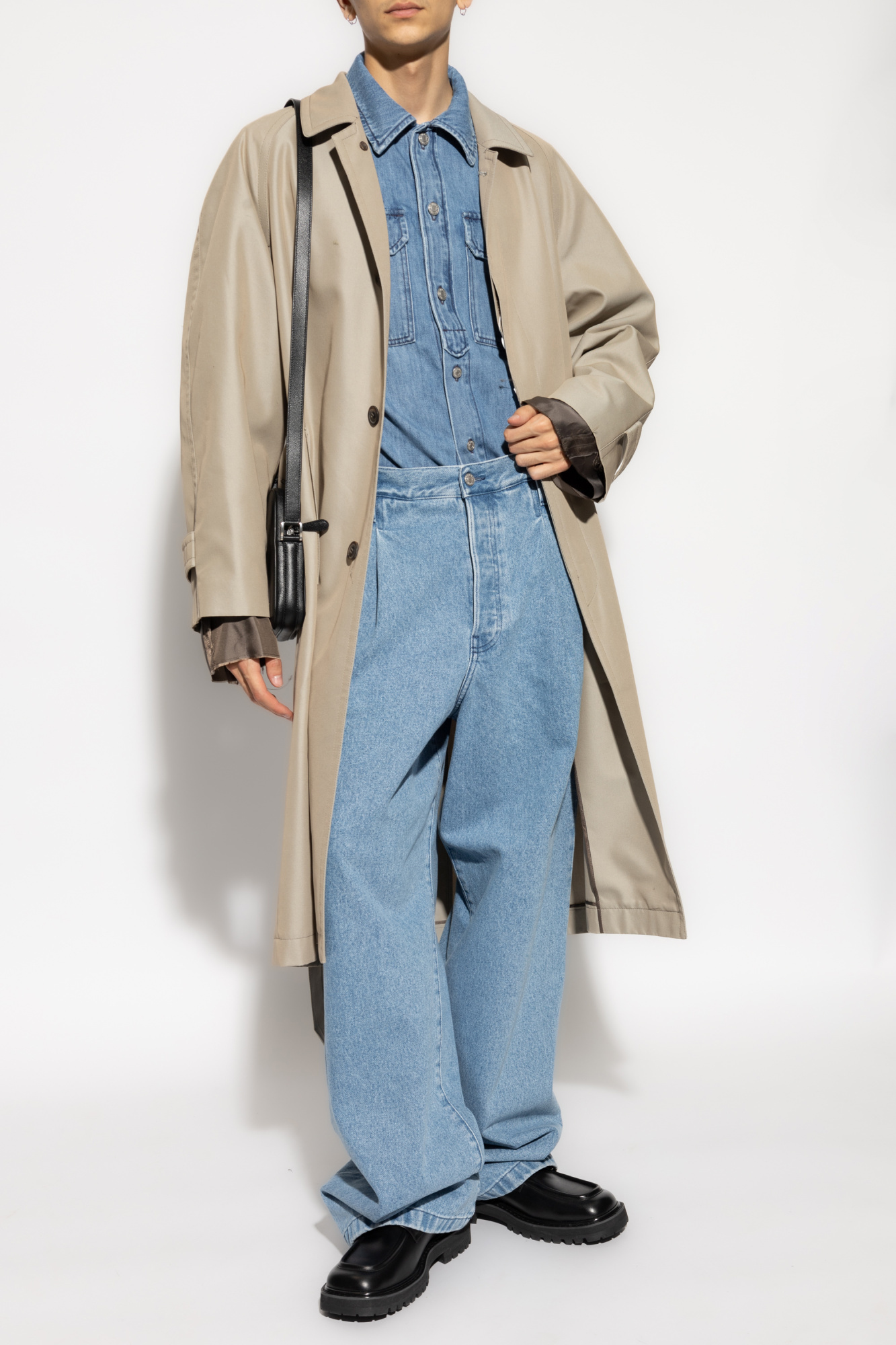 Dries Van Noten Belt-loop Jeans In Blue