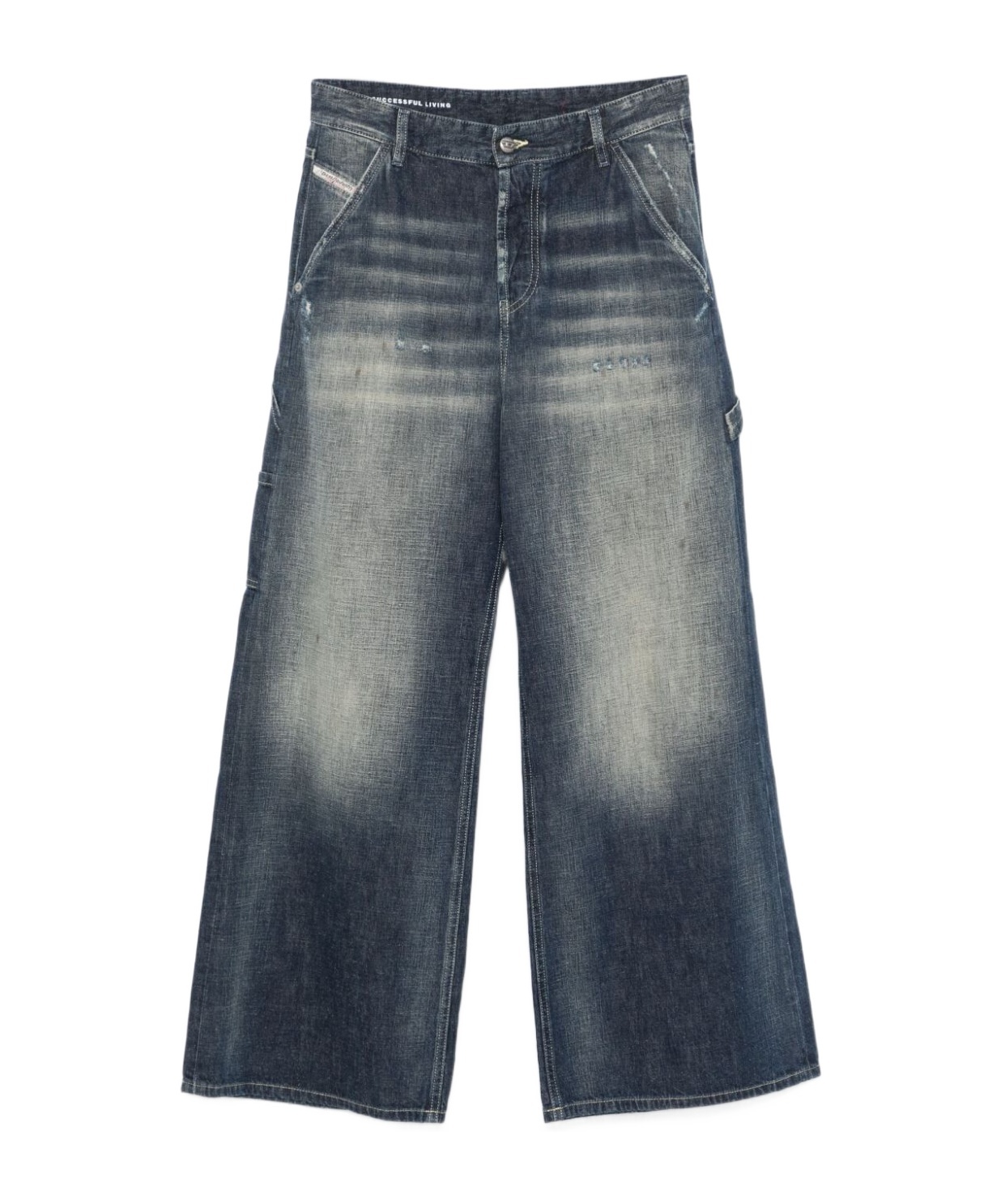 Diesel Belt-loop Jeans In Black