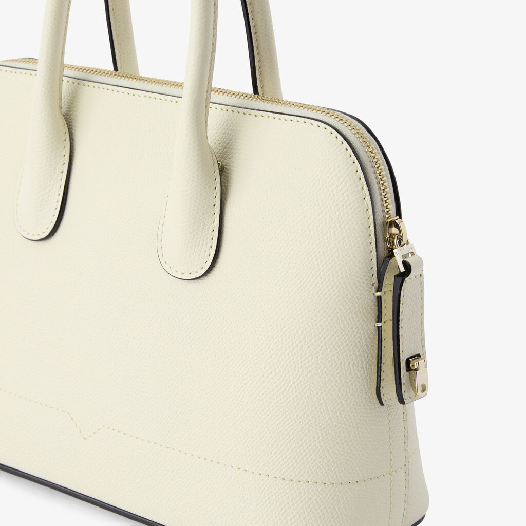 Valextra Top Handle Tote In White