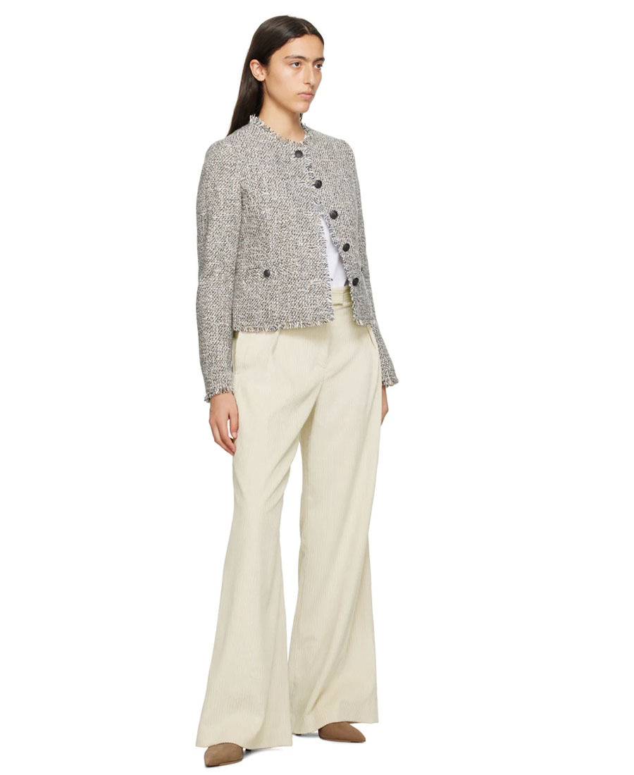 Rag & Bone Bennett Wide-legged Casual Pants In White
