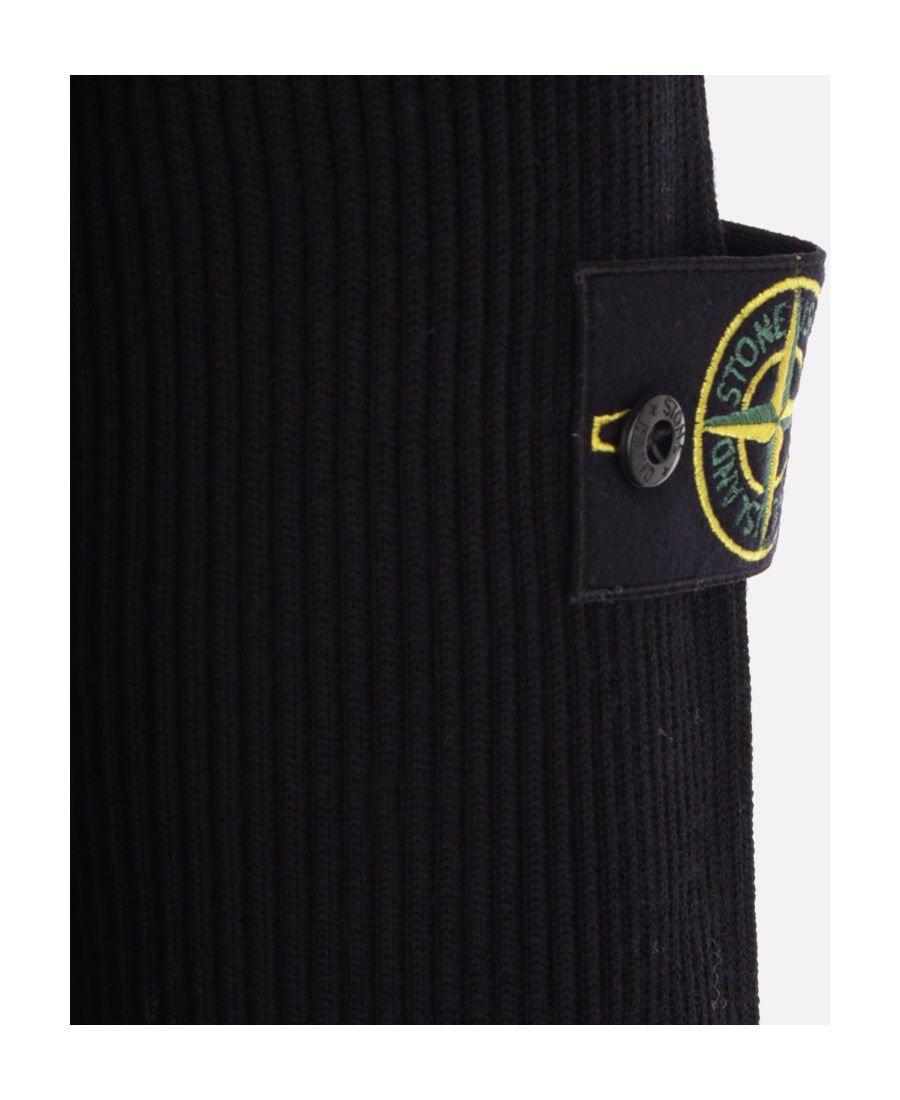 Stone Island Cotton Sweatshirt In Black