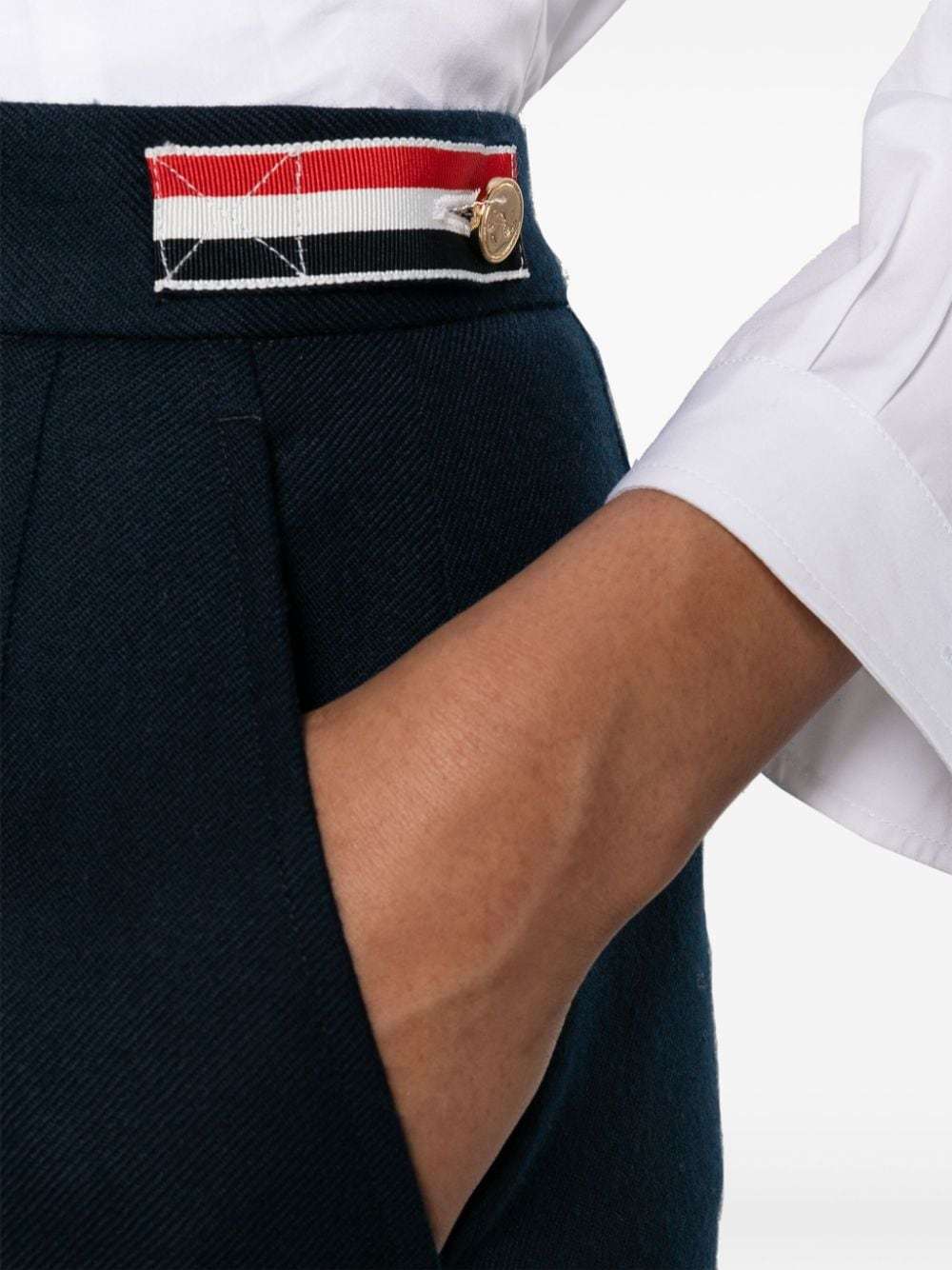 Thom Browne Midi Pencil Skirt In Black