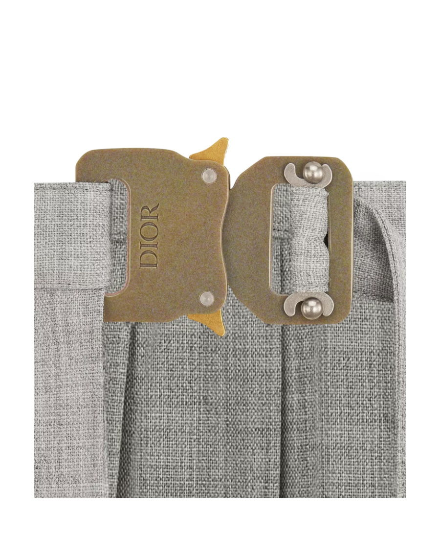 Dior Pleated Skirt In Gray