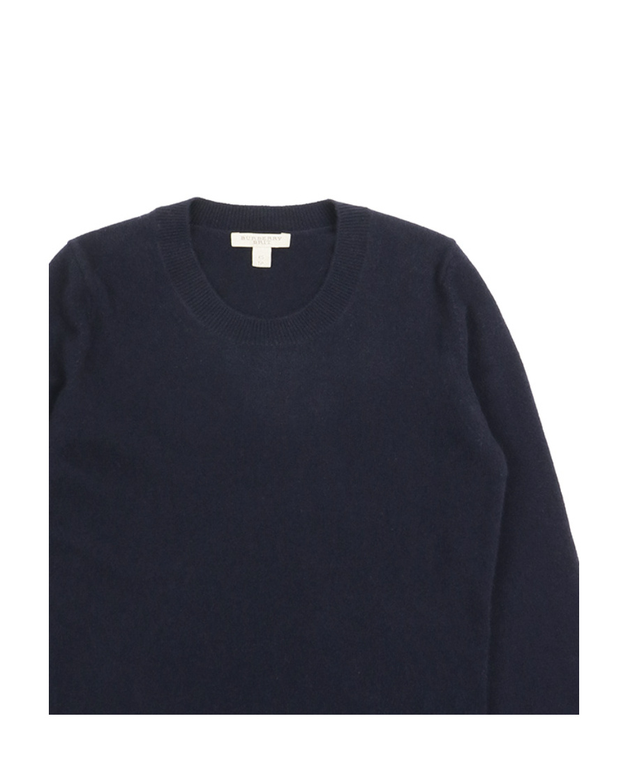 Burberry Wool Knitted Pullover In Black