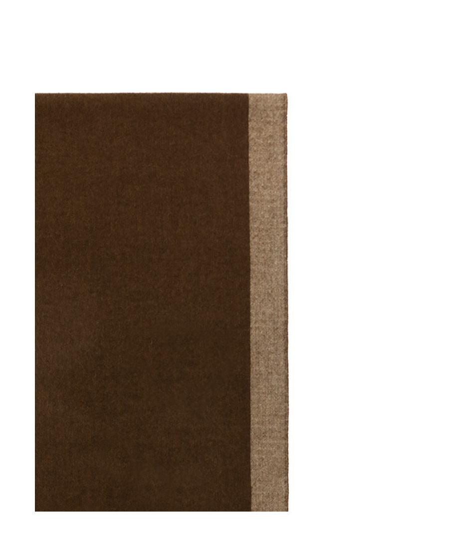 Weekend Max Mara Checkered Fringed Scarf In Brown