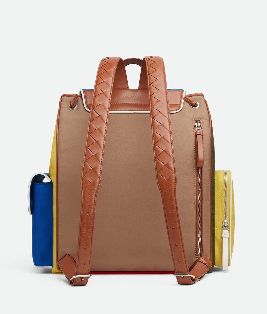 Bottega Veneta Crossroad Multipocket Backpack In Multi