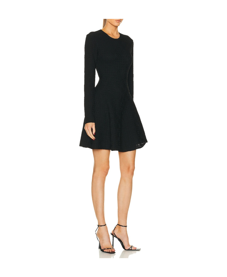 Givenchy 4g Jacquard Mini Dress In Black