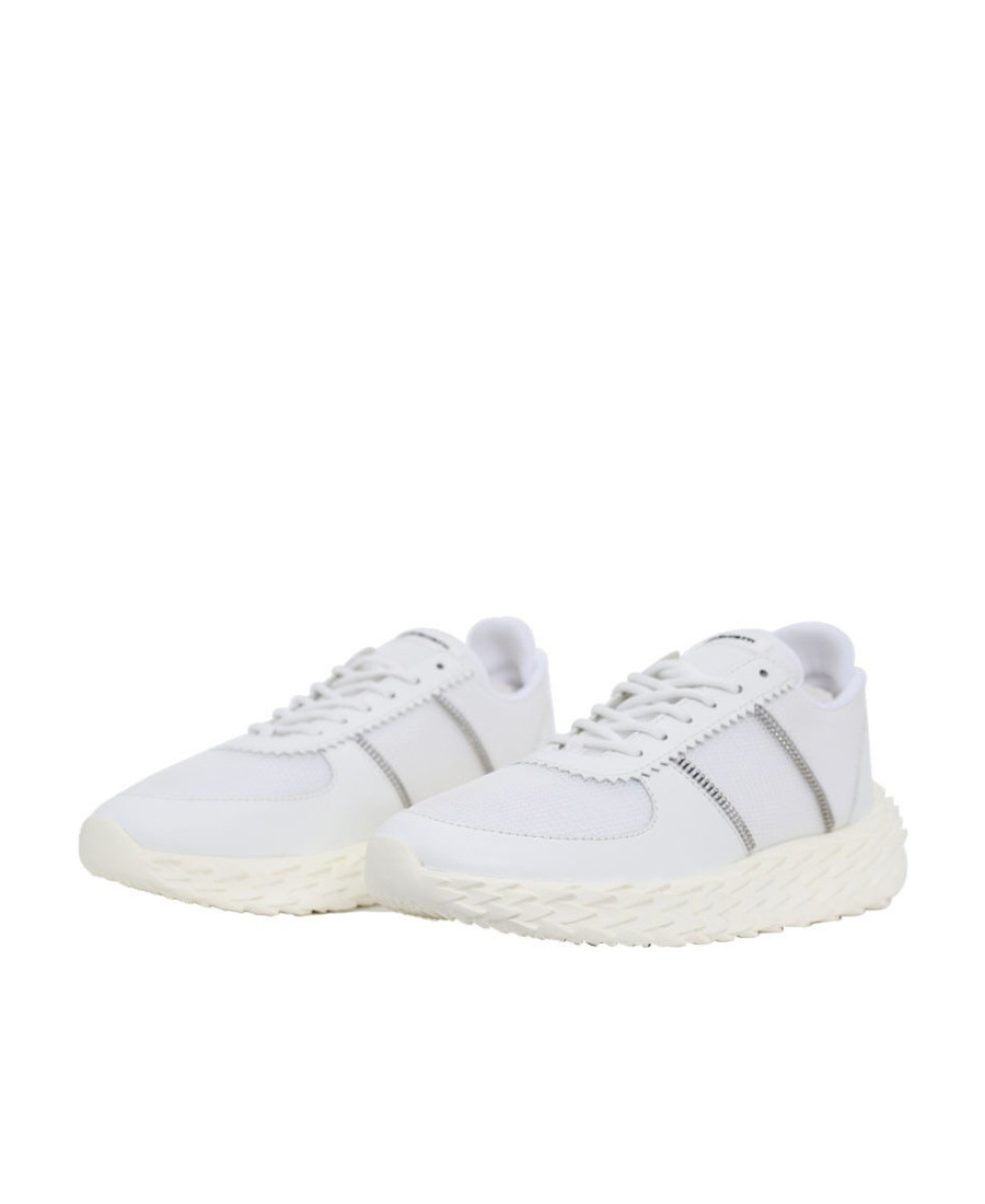 Shop Giuseppe Zanotti Tie Low-top Casual Sneakers In White