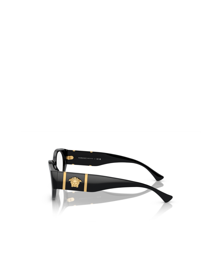 Versace Logo Marking Flat Light Mirror In Black