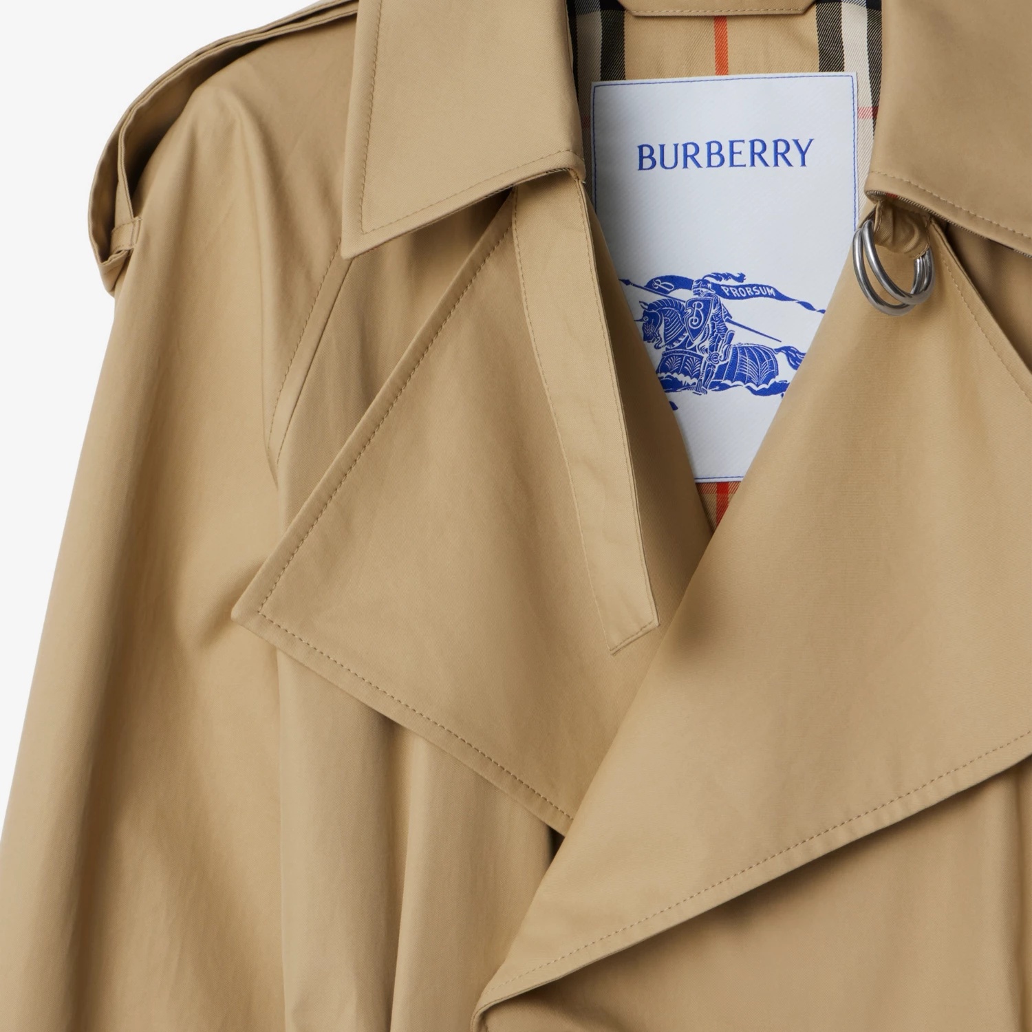 Burberry Belted Trench Jacket In Nude