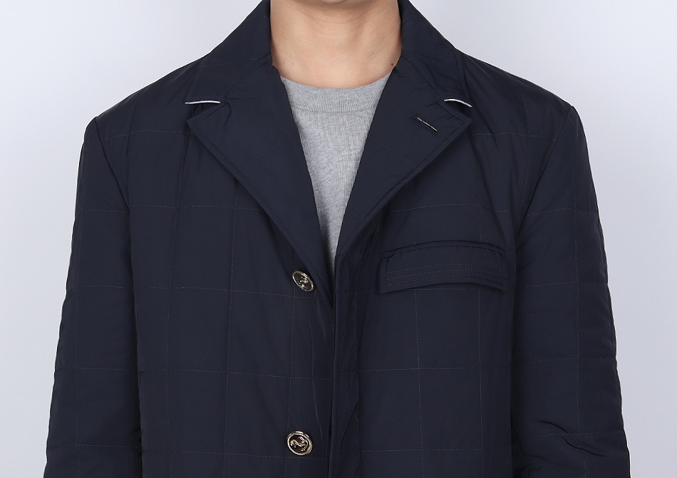 Shop Thom Browne Rwb Striped Hooded Coat In Navy Blue
