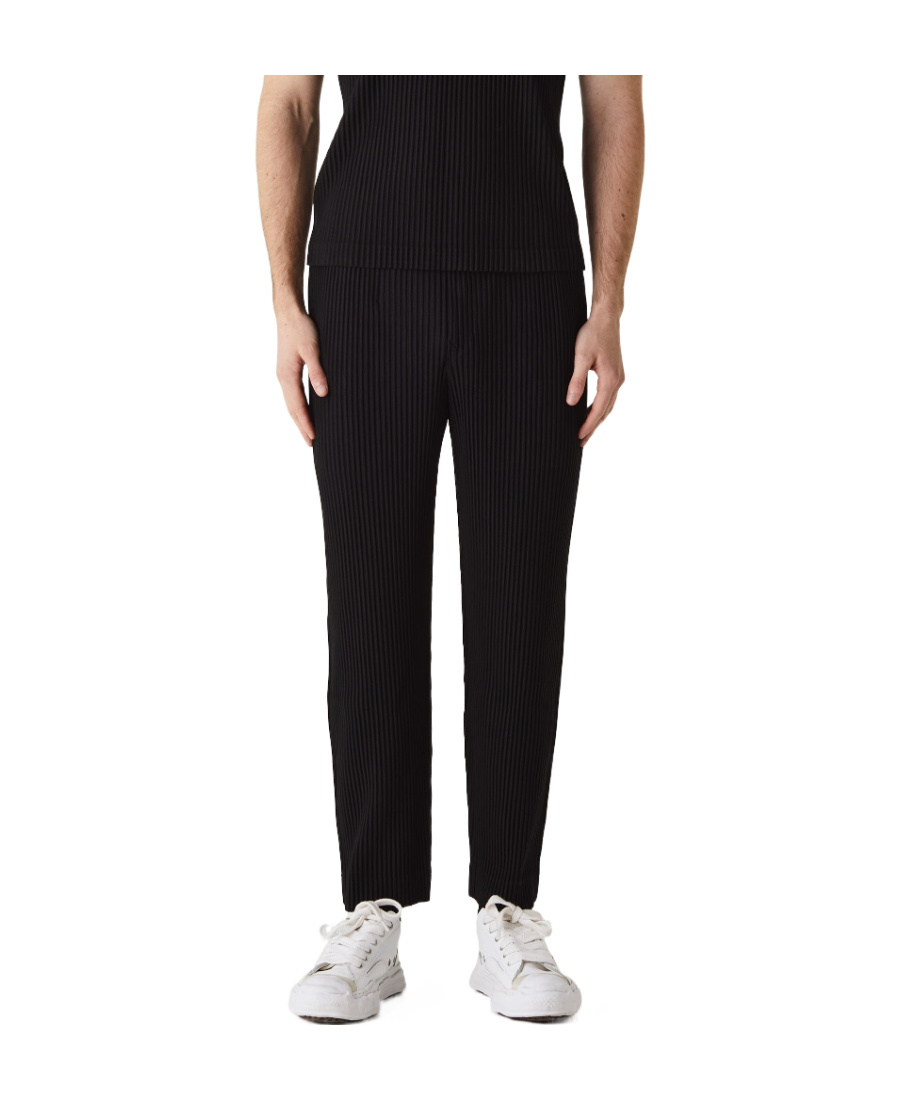 ISSEY MIYAKE MC SEPTEMBER PLISSÉ STRAIGHT-LEG TROUSERS