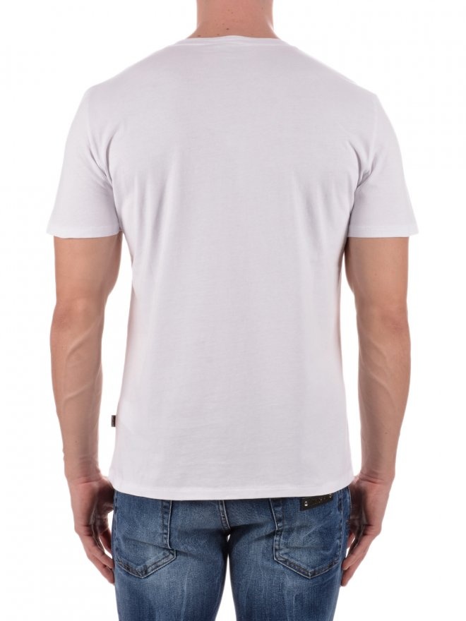Just Cavalli Graffiti Printed T-shirt In White