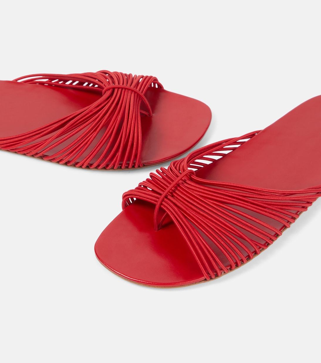 The Row Sara Stretch-leather Slides In Multi