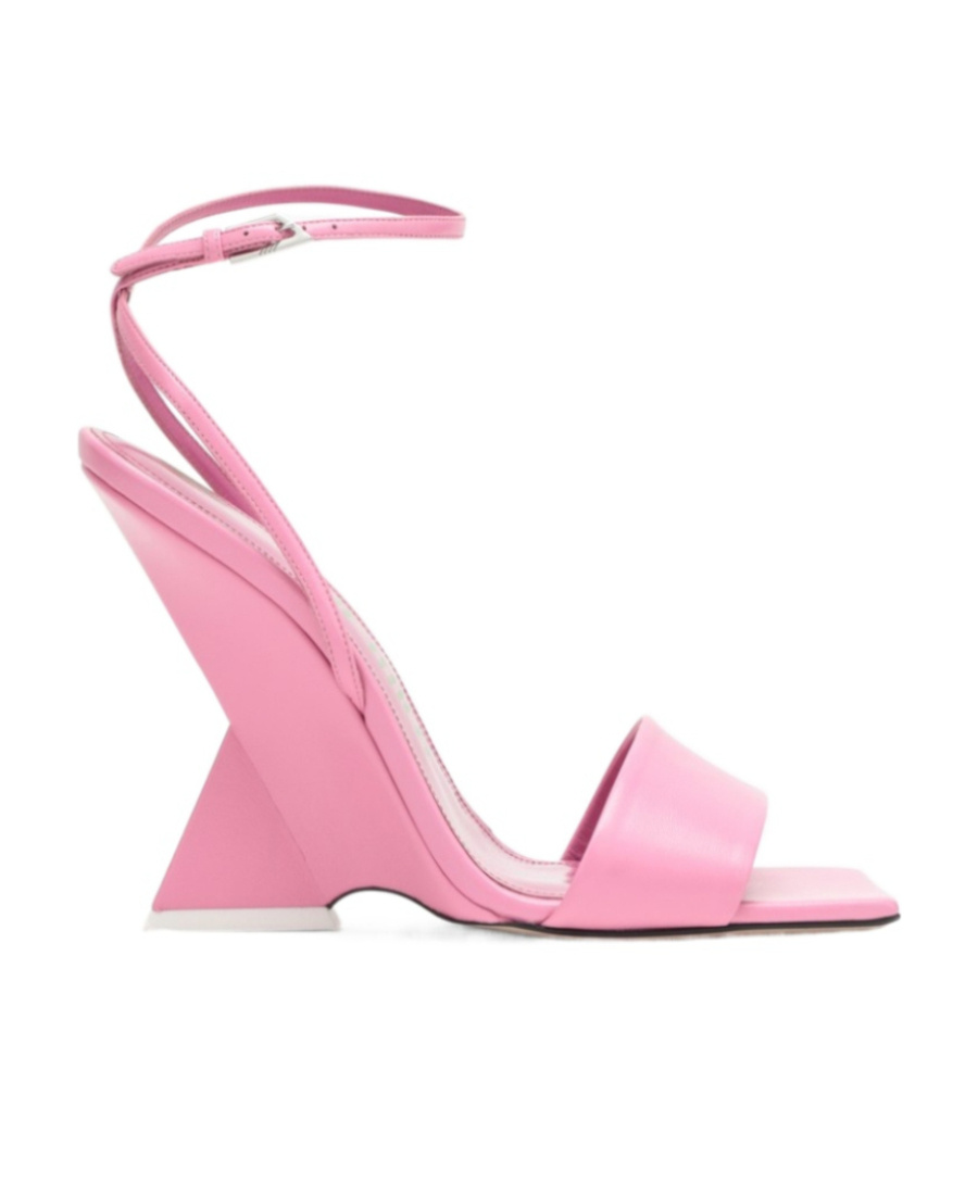 Attico Cheope 110mm Leather Sandals In Pink