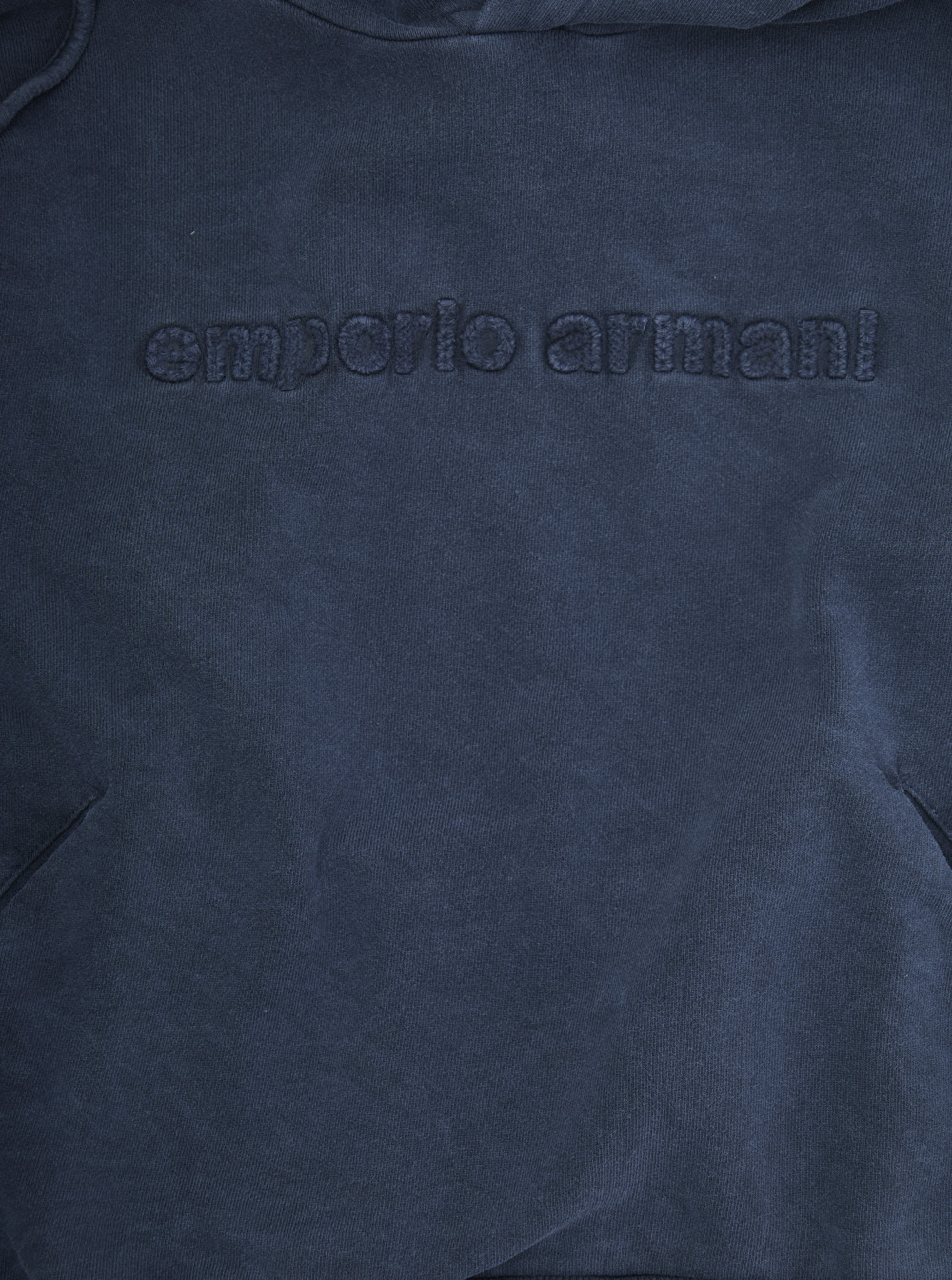 Emporio Armani Long-sleeved Sweatshirt In Blue