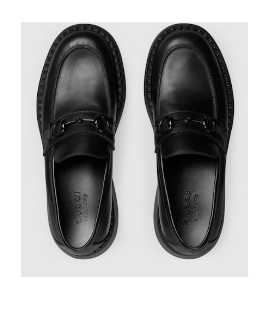 Gucci Horsetbit-embellished Chunky Loafers In Black