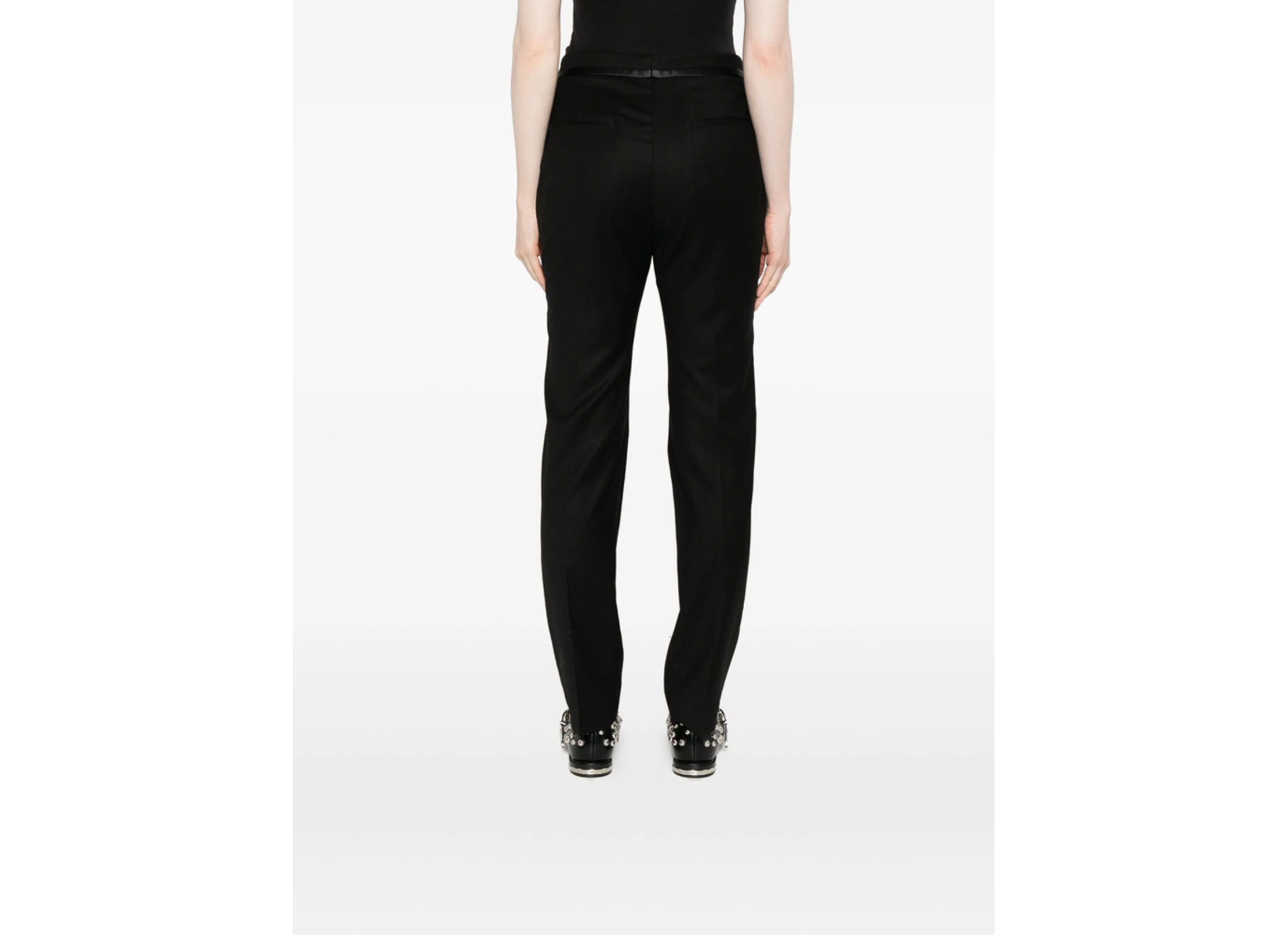 Barena Venezia Satin-trimmed Trousers In Black