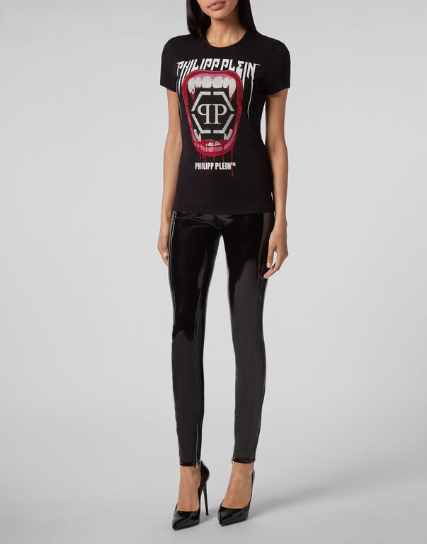 Philipp Plein Logo Details T-shirt In Black