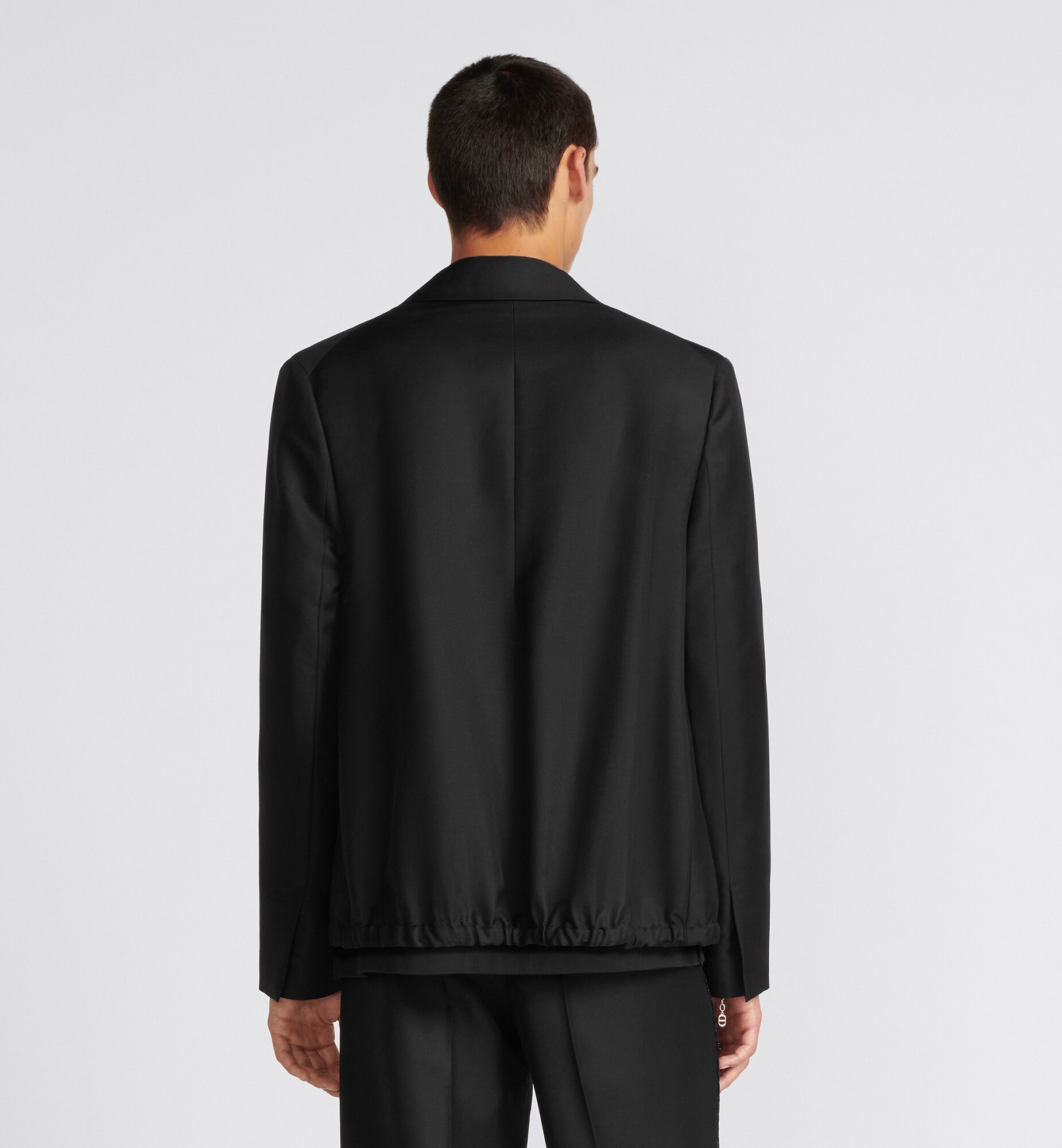 Dior Wool Blended Suit Jacket In Black