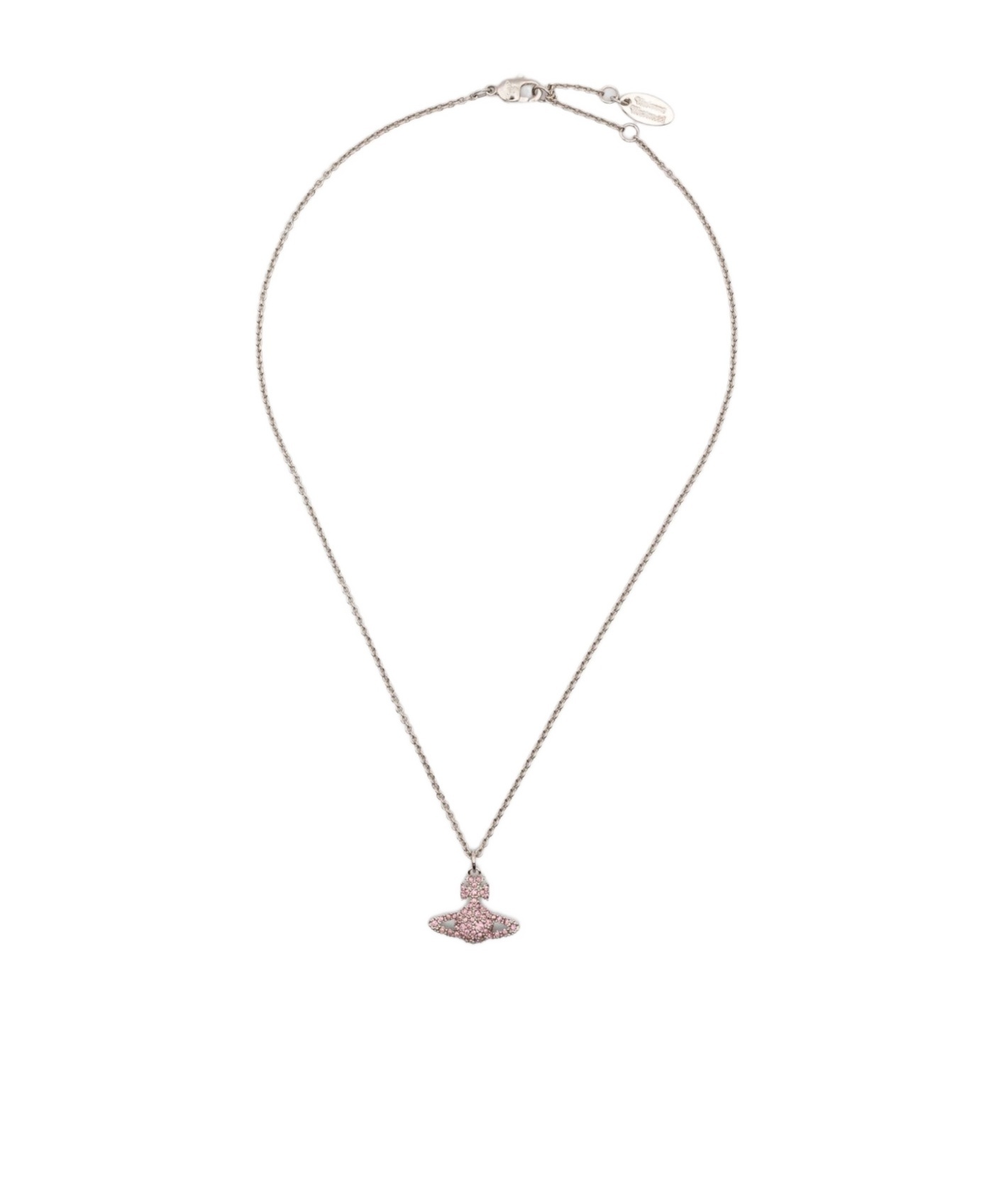 Vivienne Westwood Orb Crystal-embellishment Necklace In Gray