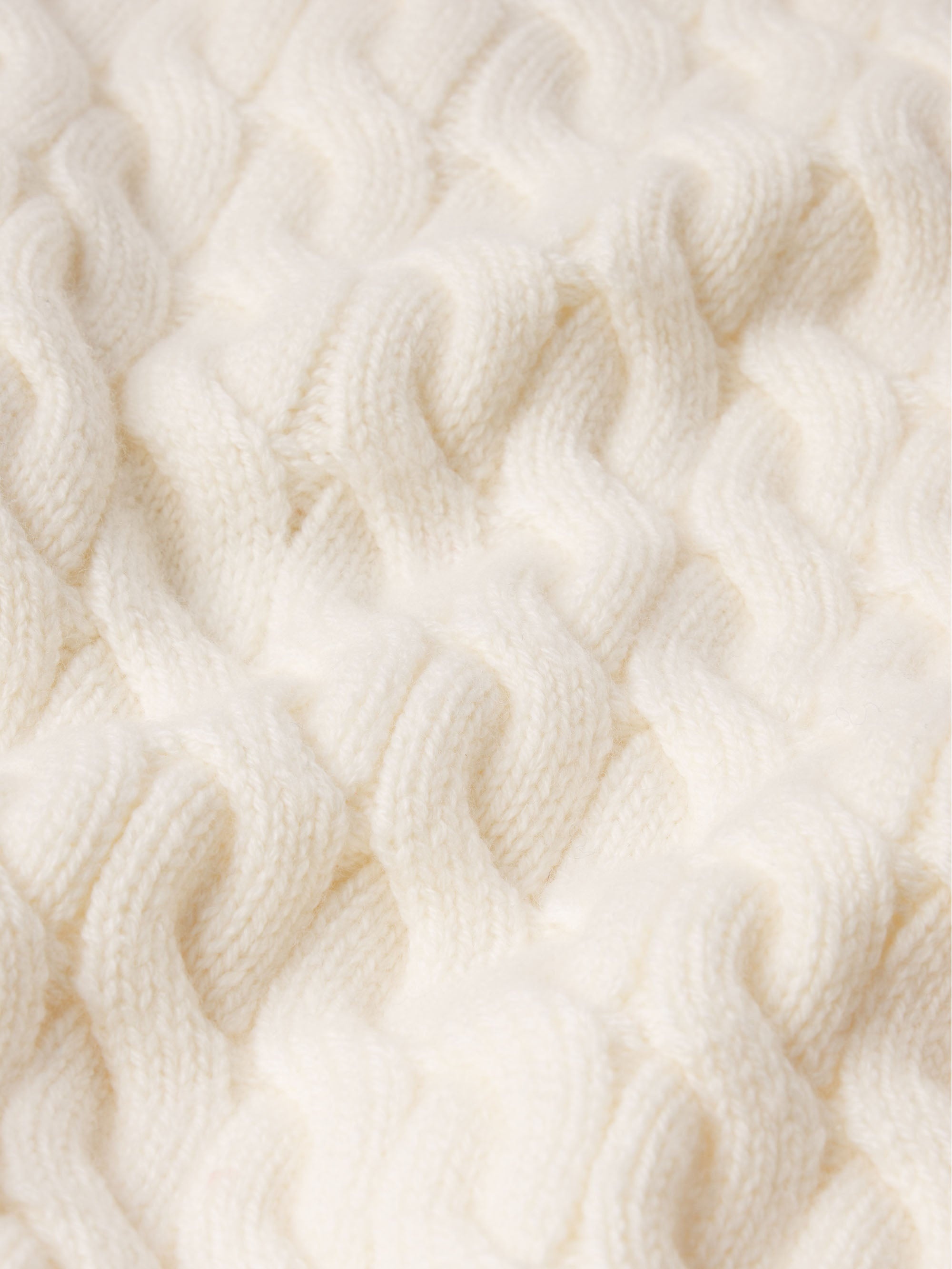 Frame Cable Knit Vest In Brown