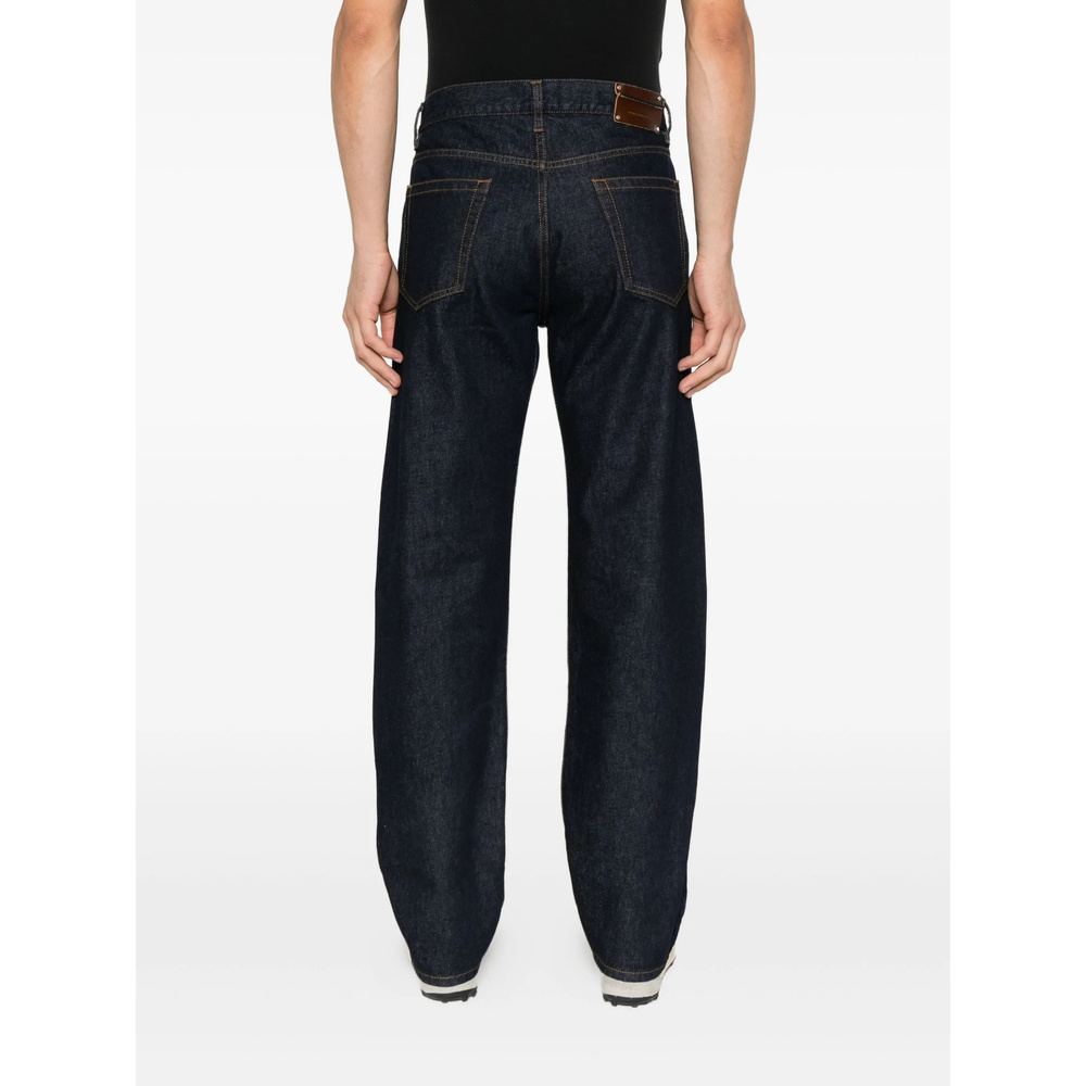 Dries Van Noten Jeans With Belt Loops In Blue
