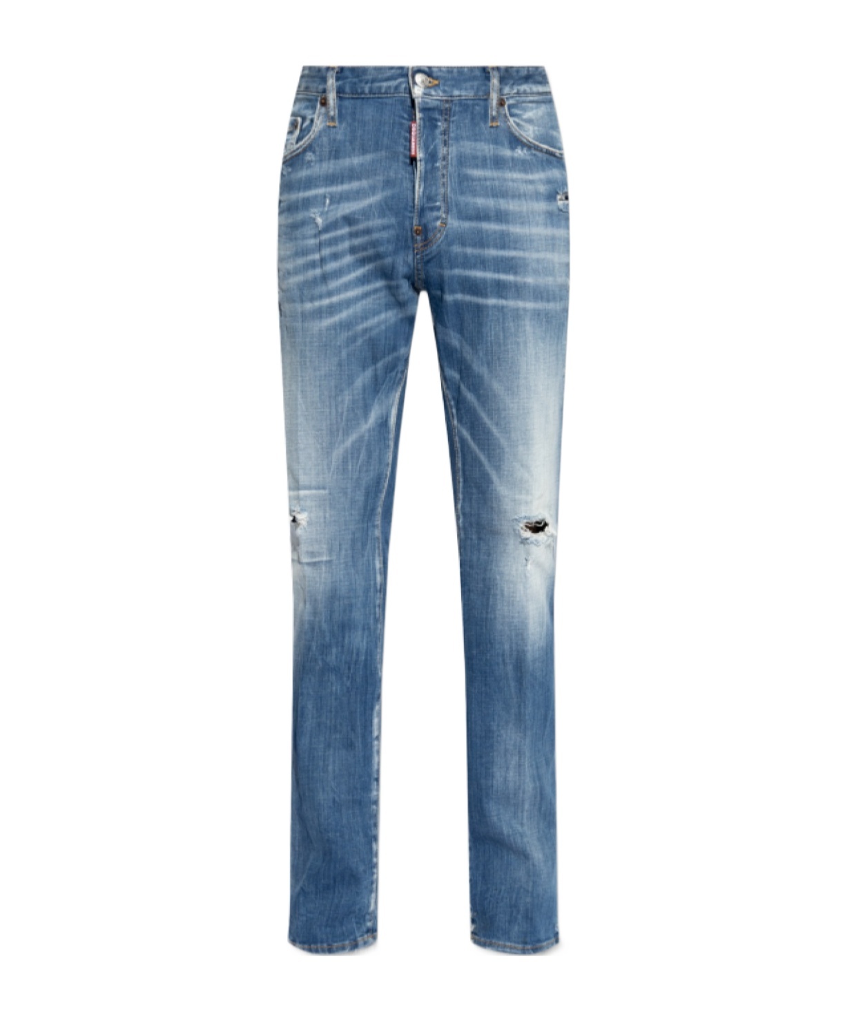Dsquared2 Mid-rise Straight-leg Jeans In Blue